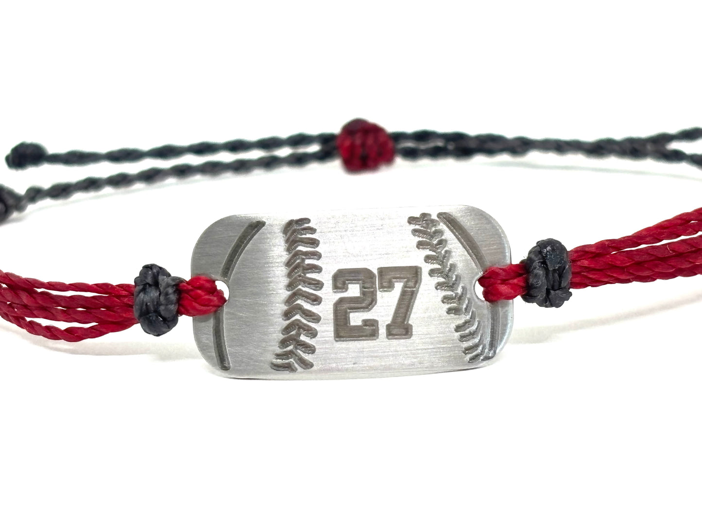 Baseball or softball bracelets, personalized waterproof sports bracelet, team gifts