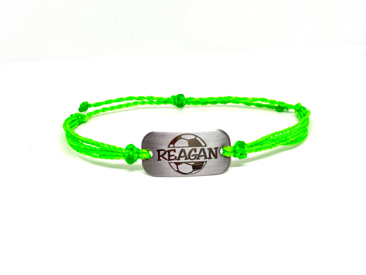 Personalized Waterproof Soccer Bracelet with Name - AJ's Custom Jewelry