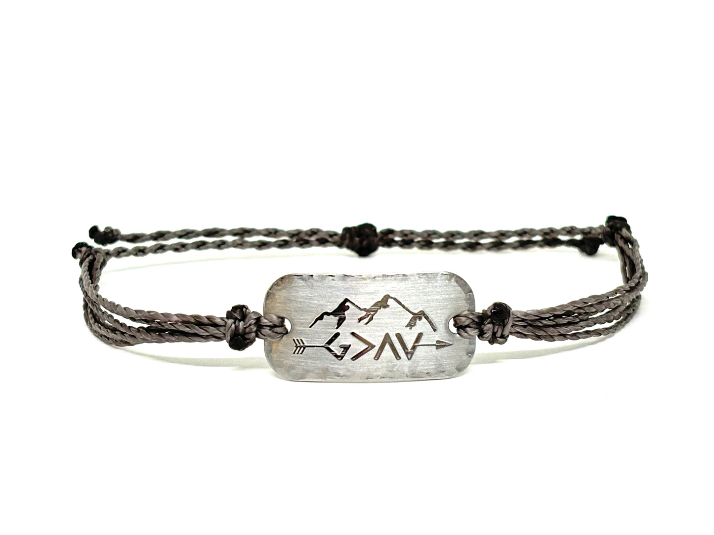 God is greater than the highs & lows bracelet, faith can move mountains bracelet, God is greater, inspirational jewelry