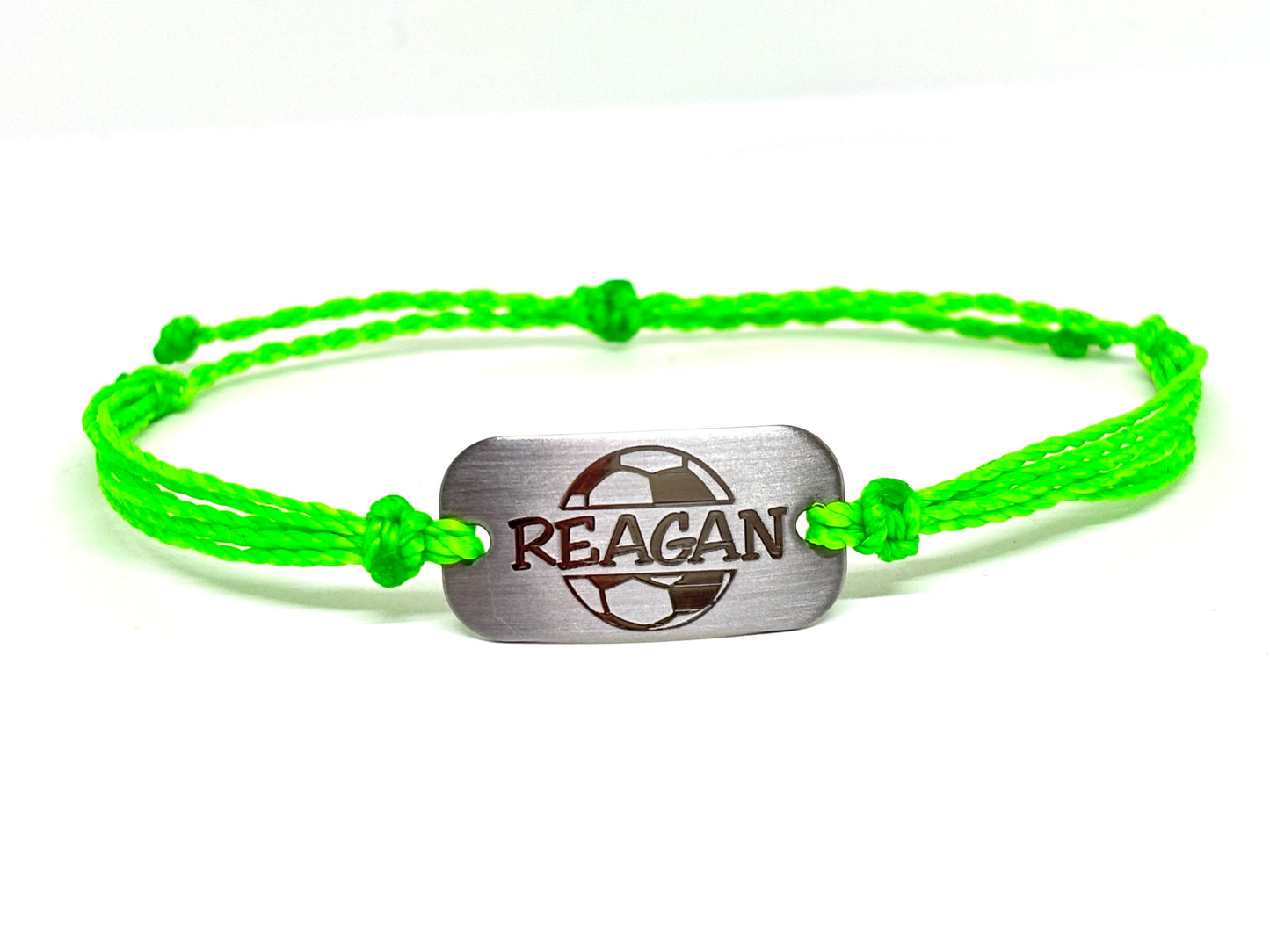 Personalized Waterproof Soccer Bracelet with Name - AJ's Custom Jewelry