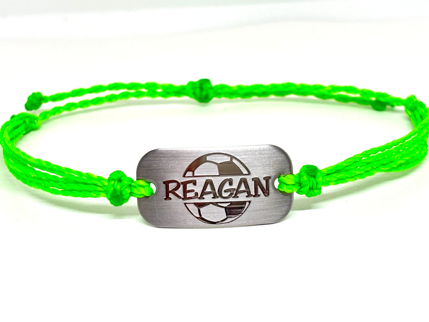 Personalized Waterproof Soccer Bracelet with Name - AJ's Custom Jewelry