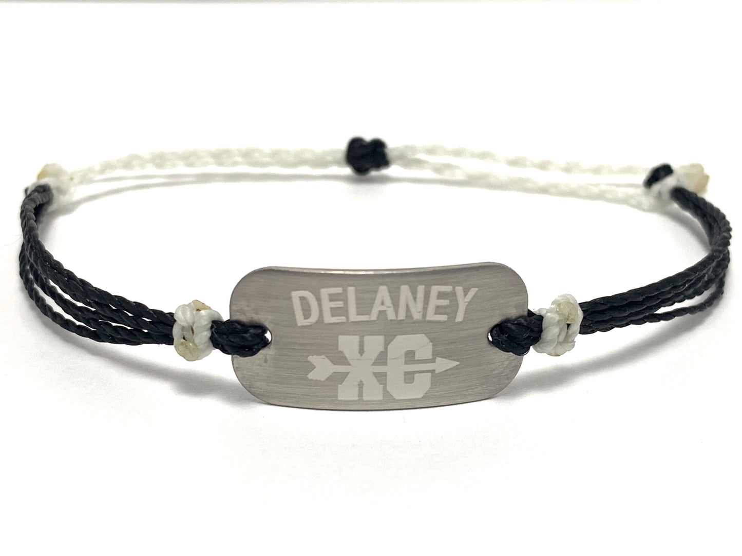 Cross Country bracelet, personalized waterproof sports bracelet, team gifts - AJ's Custom Jewelry