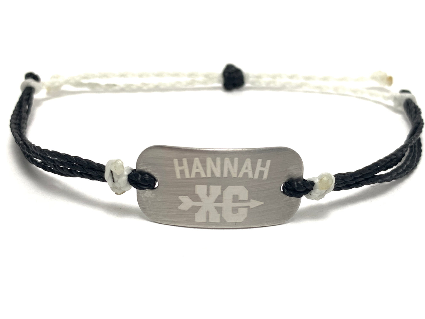 Cross Country bracelet, personalized waterproof sports bracelet, team gifts - AJ's Custom Jewelry