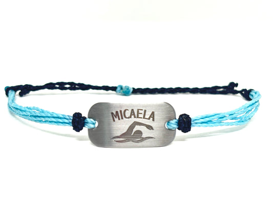 Personalized Swim Bracelet