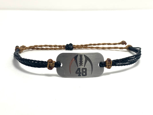 Football bracelet, personalized waterproof sports bracelet, team gifts