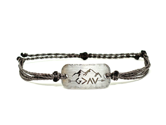 God is greater than the highs & lows bracelet, faith can move mountains bracelet, God is greater,  inspirational jewelry