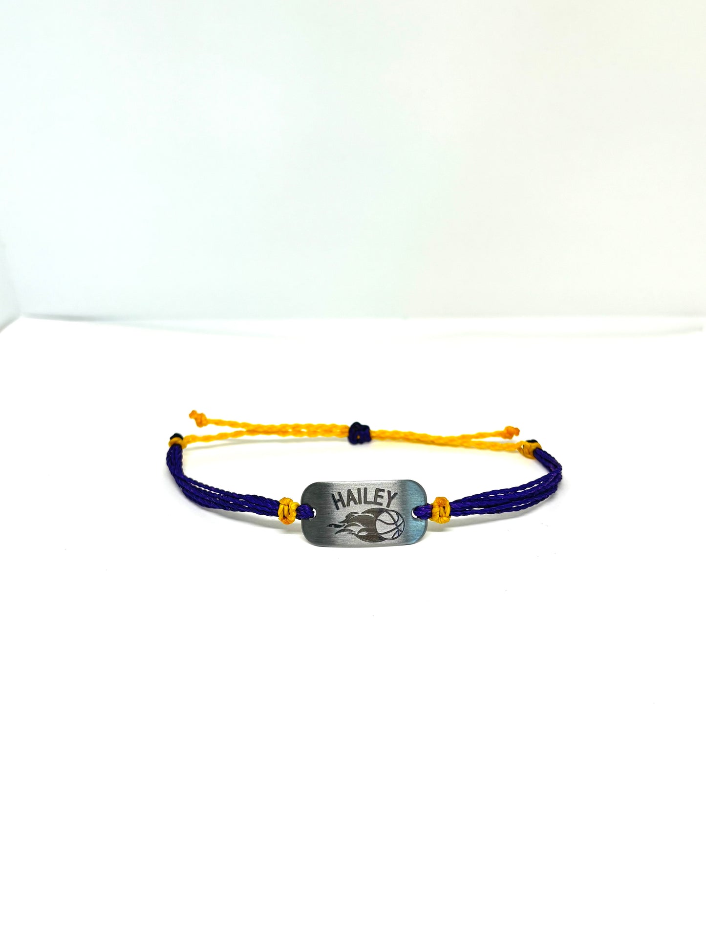 Personalized Flame Basketball Bracelet