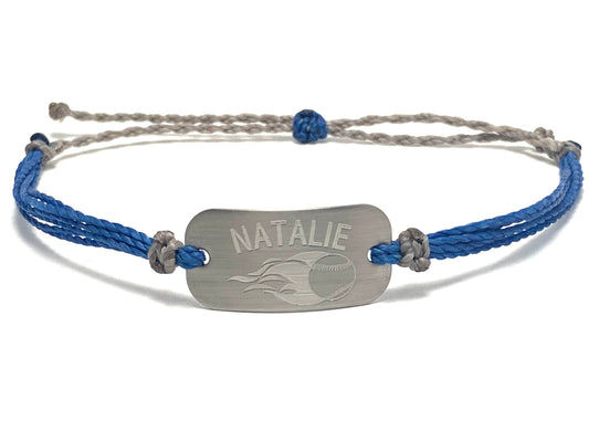 Personalized Waterproof Bracelet Royal Blue - AJ's Custom Jewelry