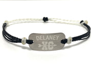 Cross Country  bracelet, personalized waterproof sports bracelet, team gifts - AJ's Custom Jewelry