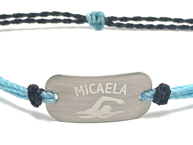 Personalized Swim Bracelet - AJ's Custom Jewelry